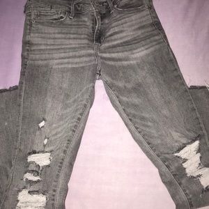 ABERCROMBIE DARK GREY SKINNY JEANS